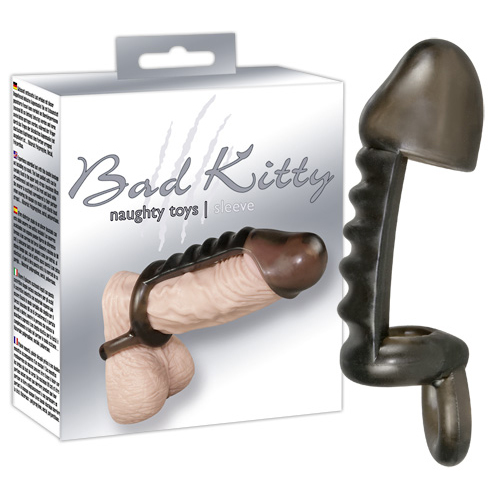 Bad Kitty cock ring sleeve with hood